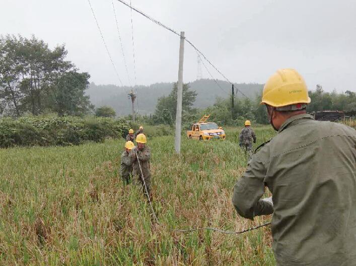 國網江西黎川縣供電公司實施跨魚塘線路絕緣化改造