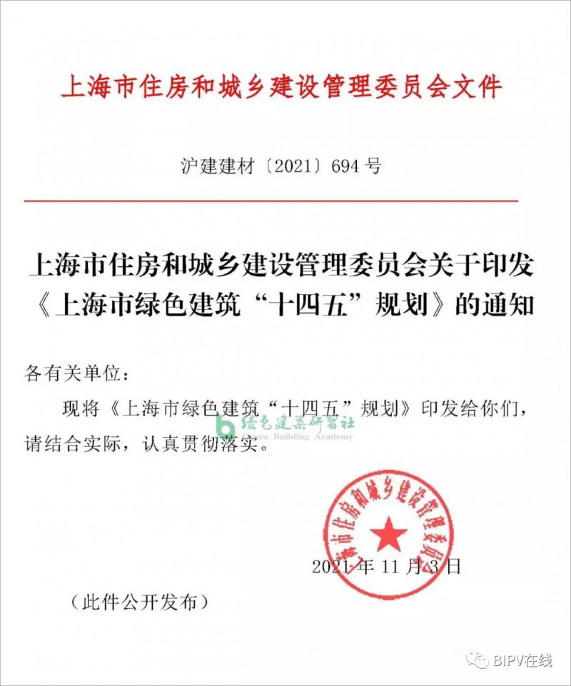 推進新建建筑安裝光伏，超低能耗建筑不少于500萬平！