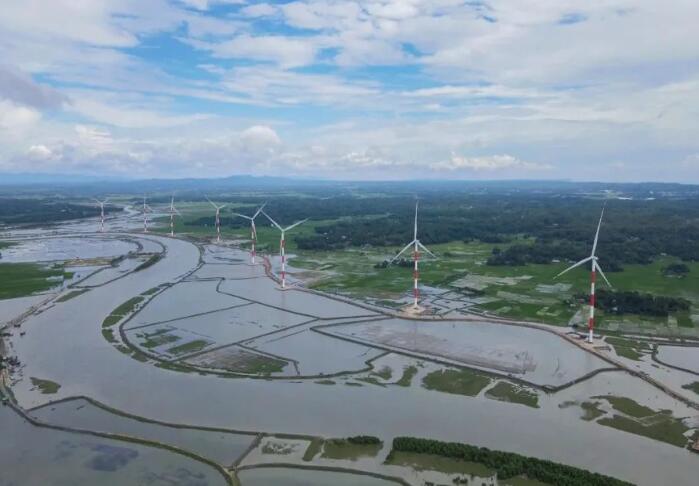 國家電投投資承建的孟加拉國首個集中式風電項目并網發(fā)電